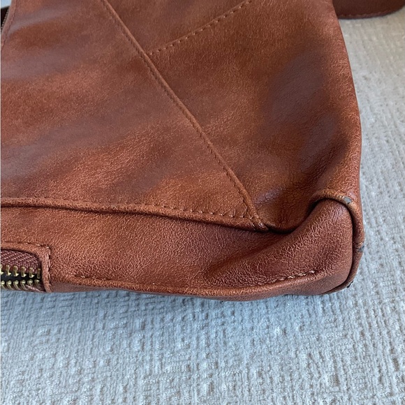 Joy Susan Brown Leather Crossbody Bag - Picture 8 of 8